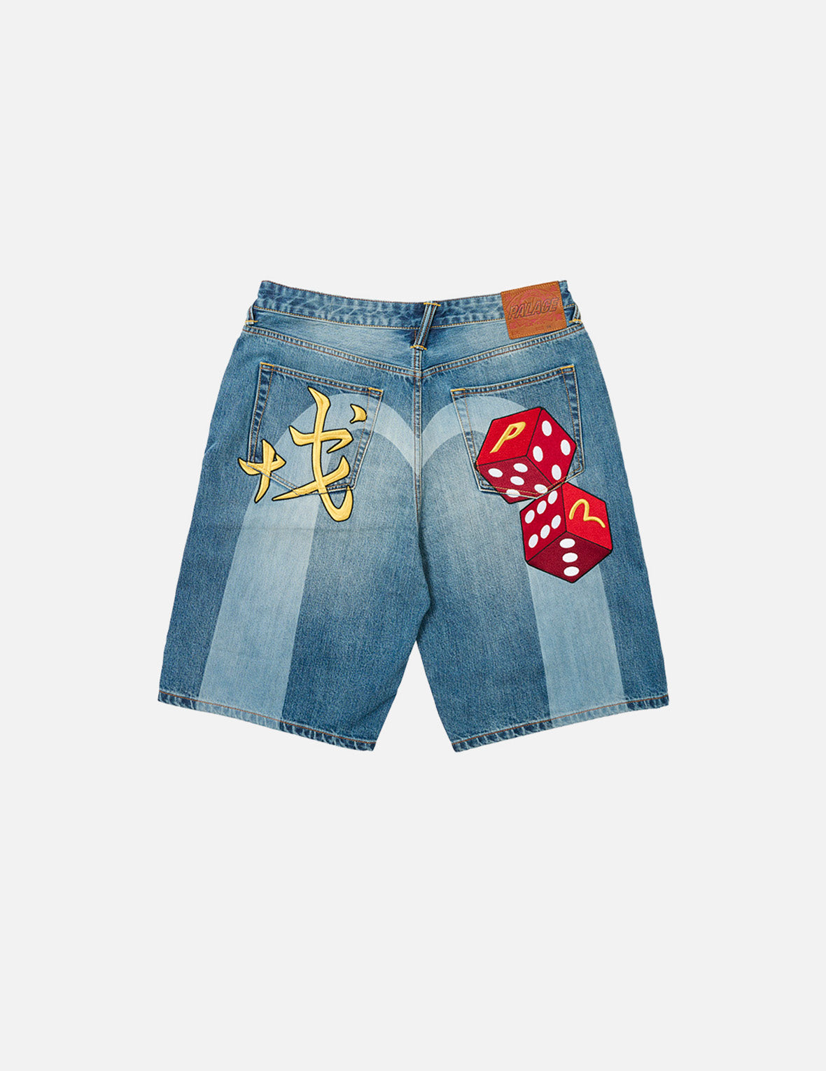 PALACE EVISU Dice Daicock Print Regular Fit Denim Shorts