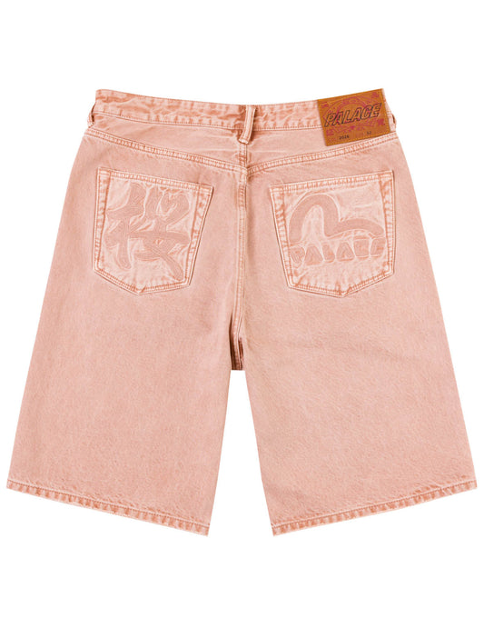 PALACE EVISU Washed Sakura Pink Denim Shorts