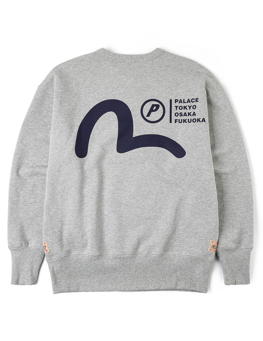 PALACE EVISU Multi-City Seagull Logo Sweatshirt